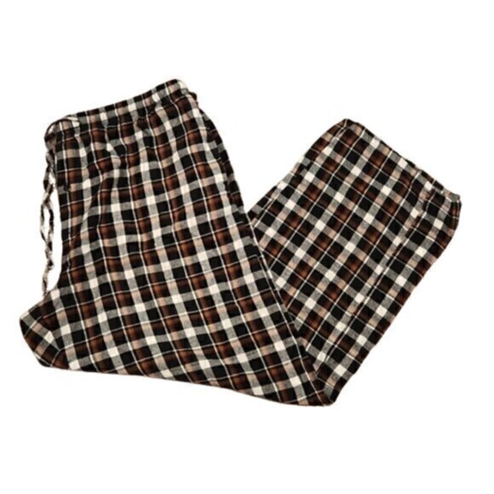 Brown Plaid Pajama Pants - Size 2XL